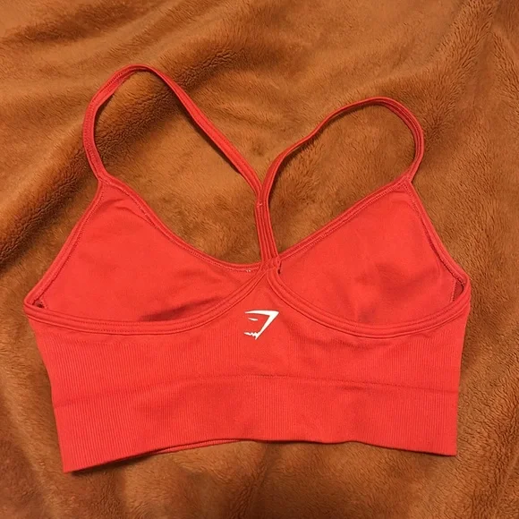 Gymshark Sweat Seamless Sports Bra in Red | Size Small - Picture 4 of 6
